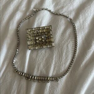 Sherman Vintage Necklace & Broach Set
